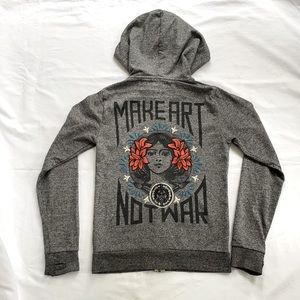 OBEY🖤 Heathered full-zip